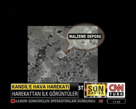 Kandil hava harekatından ilk görüntüler