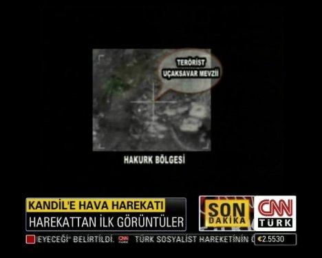 Kandil hava harekatından ilk görüntüler