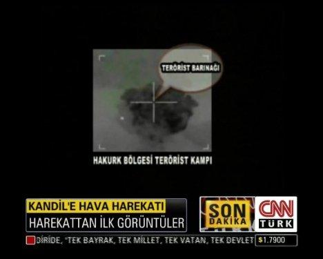Kandil hava harekatından ilk görüntüler