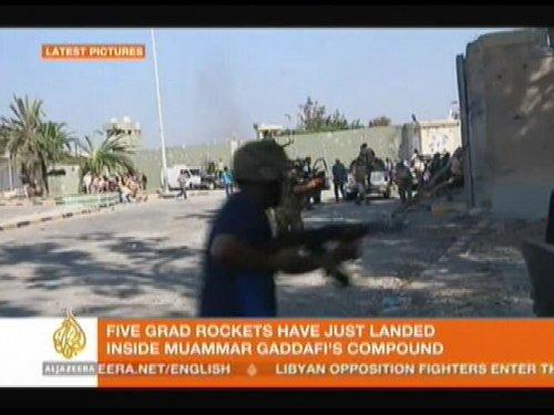 Kaddafi'nin karargahı düştü