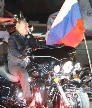 Putin'den motosiklet şov  - Resim 4