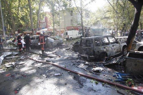 Ankara'daki patlamadan kareler 