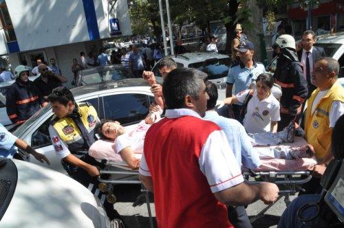 Ankara'daki patlamadan kareler 