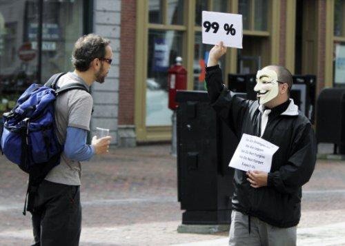 Dünya kapitalizmi protesto etti