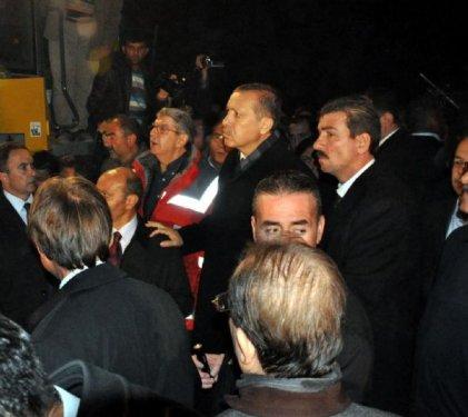 Erdoğan inceleme yaparken deprem oldu