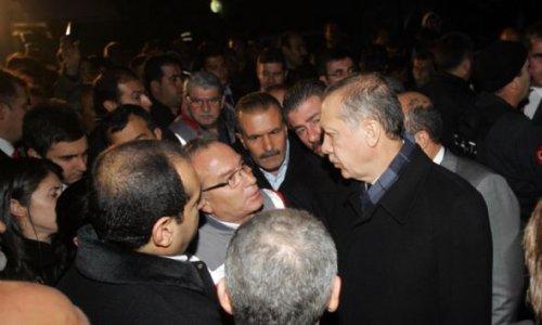 Erdoğan inceleme yaparken deprem oldu