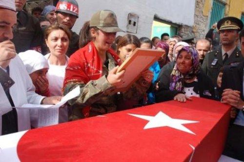 Şehide doğum gününde son veda