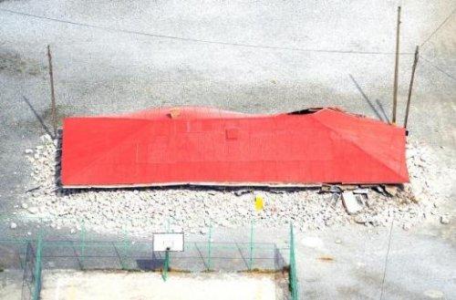 Van'daki yıkım havadan böyle görüntülendi