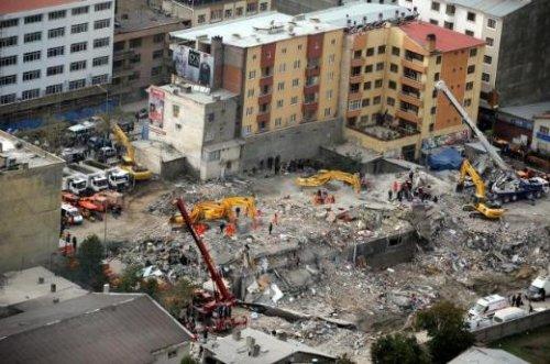 Van'daki yıkım havadan böyle görüntülendi