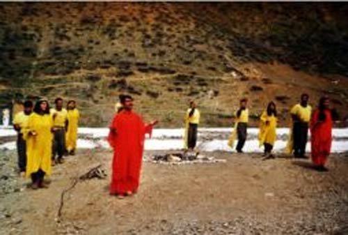 PKK'lılar Zerdüşt ayininde