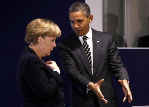 Merkel Obama'nın karşısında el pençe - Resim 5