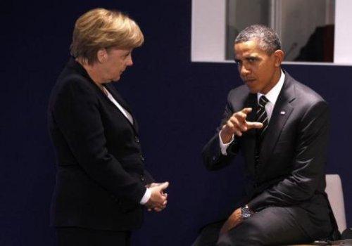 Merkel Obama'nın karşısında el pençe - Resim 2
