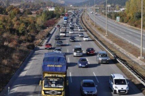 TEM'de bayram trafiği  - Resim 1