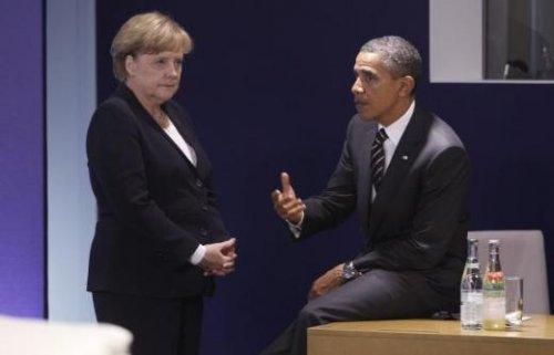 Merkel Obama'nın karşısında el pençe - Resim 7