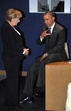 Merkel Obama'nın karşısında el pençe - Resim 11
