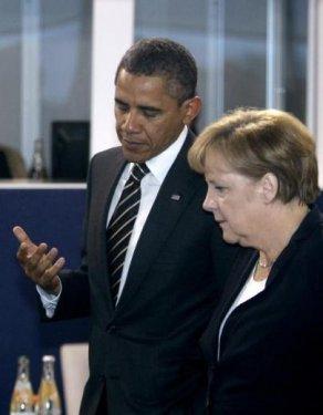 Merkel Obama'nın karşısında el pençe - Resim 13