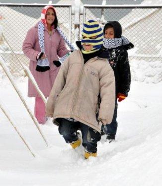 Van beyaza büründü