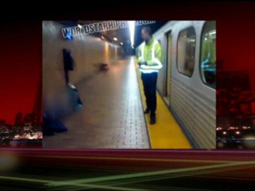 Metroda akıl almaz görüntü