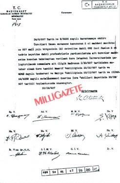 Atatürk'ün Ayasofya kararnamesindeki imzası - Resim 2