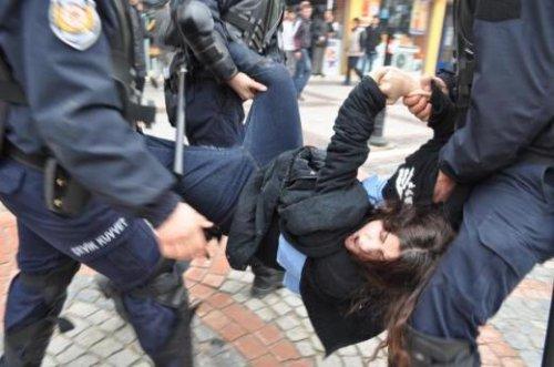 Edirne'de protestocu gençler gözaltına alındı - Resim 22