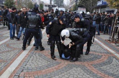 Edirne'de protestocu gençler gözaltına alındı - Resim 21