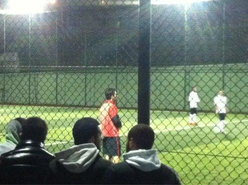 Mesut Özil ve Arda Turan halı sahada maç yaptı