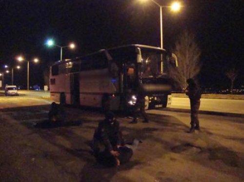 Erzincan'da otobüse Kandil operasyonu
