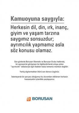 Borusan'dan gazetelere tam sayfa ilan  - Resim 16