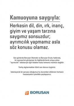 Borusan'dan gazetelere tam sayfa ilan  - Resim 4