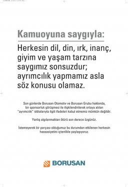 Borusan'dan gazetelere tam sayfa ilan  - Resim 11