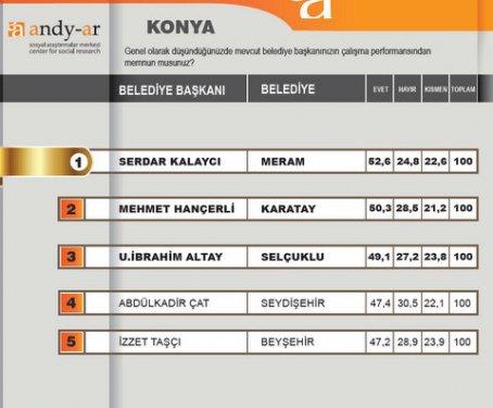 2012 Ocak- Yerel yönetimler araştırması