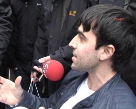 Polisi alarma geçiren tek kişilik eylem - Resim 4