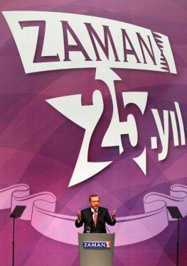 Erdoğan Zaman Gazetesi'nin 25. yıl resepsiyonuna katıldı