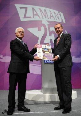 Erdoğan Zaman Gazetesi'nin 25. yıl resepsiyonuna katıldı