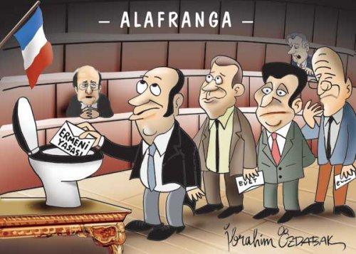 Fransa'ya tepki karikatürleri - Resim 8