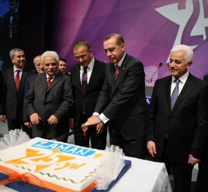 Erdoğan Zaman Gazetesi'nin 25. yıl resepsiyonuna katıldı