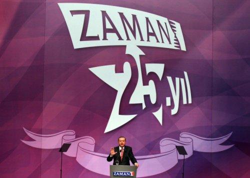 Erdoğan Zaman Gazetesi'nin 25. yıl resepsiyonuna katıldı