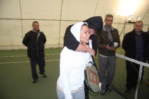 Hülya Avşar ve Murat Boz tenis maçı yaptı - Resim 11