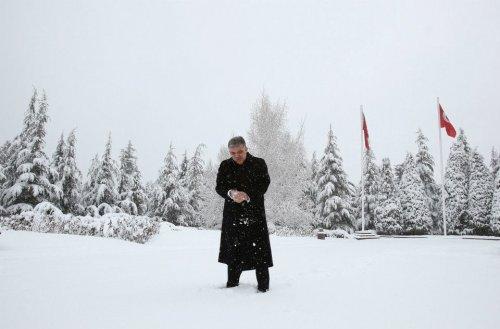 Kar altındaki Çakaya Köşkü'nden çok özel 30 kare - Resim 16