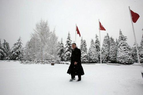 Kar altındaki Çakaya Köşkü'nden çok özel 30 kare - Resim 15