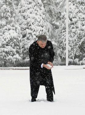 Kar altındaki Çakaya Köşkü'nden çok özel 30 kare - Resim 25