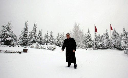 Kar altındaki Çakaya Köşkü'nden çok özel 30 kare - Resim 17