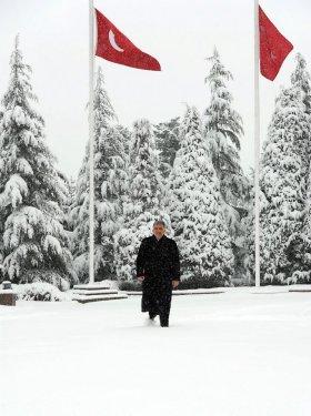 Kar altındaki Çakaya Köşkü'nden çok özel 30 kare - Resim 8