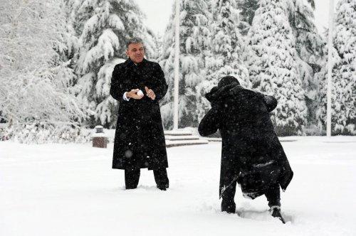 Kar altındaki Çakaya Köşkü'nden çok özel 30 kare - Resim 11