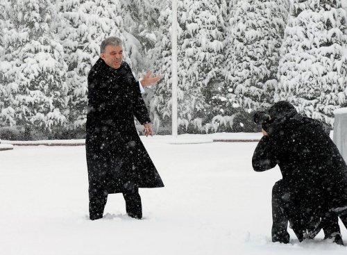 Kar altındaki Çakaya Köşkü'nden çok özel 30 kare - Resim 27