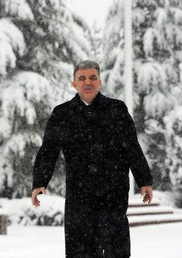 Kar altındaki Çakaya Köşkü'nden çok özel 30 kare - Resim 2