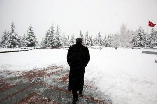 Kar altındaki Çakaya Köşkü'nden çok özel 30 kare - Resim 21