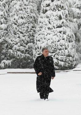 Kar altındaki Çakaya Köşkü'nden çok özel 30 kare - Resim 4