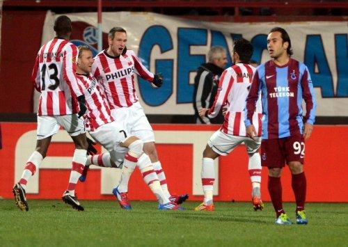Trabzonspor - PSV Eindhoven maçından kareler