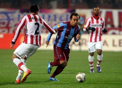Trabzonspor - PSV Eindhoven maçından kareler